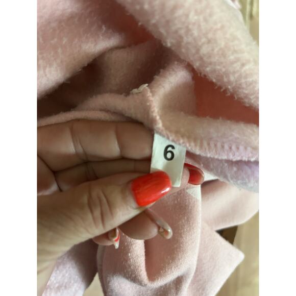 Playboy Bunny Hoodie Womens Pink Hooded Sweatshirt Sweat Pants Crop 6 XS 22” - Picture 9 of 13